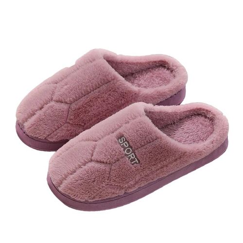 Pantoufles D'intrieur En Velours Ctel  Rayures Pour Femmes,Toboggans Chauds En Peluche De Coton,Toboggans En Fourrure Pour La Maison,Chaussures  La Mode,Automne Et Hiver 2024