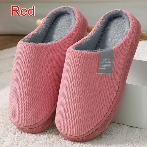 Pantoufles D'intrieur En Velours Ctel  Rayures Pour Femmes,Toboggans Chauds En Peluche De Coton,Toboggans En Fourrure Pour La Maison,Chaussures  La Mode,Automne Et Hiver 2024