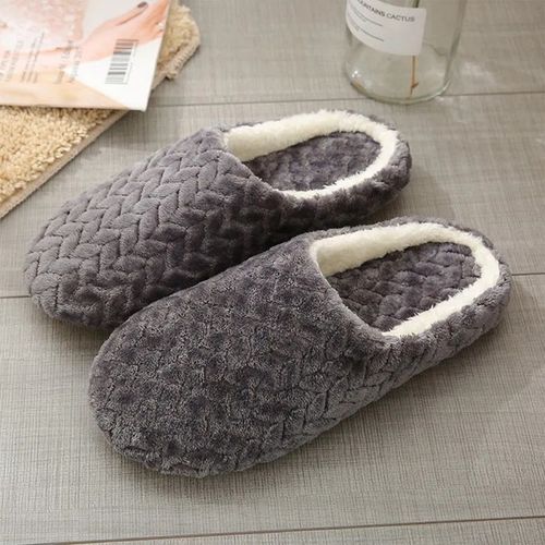 Pantoufles De Chambre En Coton Pour Hommes Et Femmes,Tongs Chaudes En Peluche,Toboggans En Fourrure,Mnage,Maison,Dames,Hiver