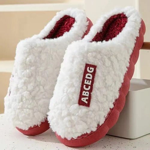 Pantoufles De Chambre En Coton Pour Hommes Et Femmes,Tongs Chaudes En Peluche,Toboggans En Fourrure,Mnage,Maison,Dames,Hiver