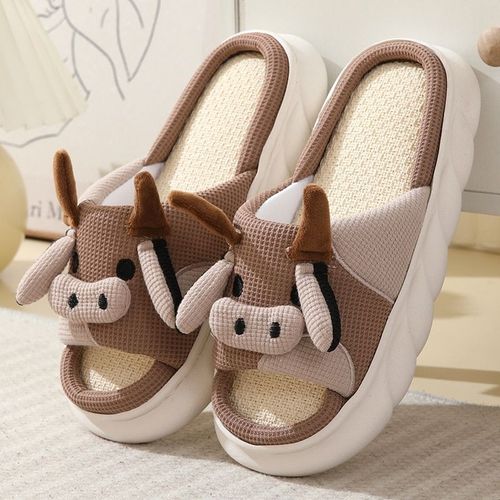 Pantoufles De Cochon Mignonnes Pour Femme,Chaussures D'niksouples  Plateforme,Animaux,Quatre Saisons