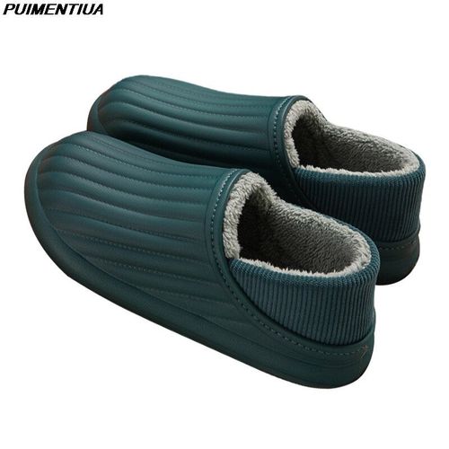 Pantoufles De Jardin Impermables Et Souples Pour Femme, Sabots Chauds En Daim Et Coton  Mmoire De Forme, Livraison Directe
