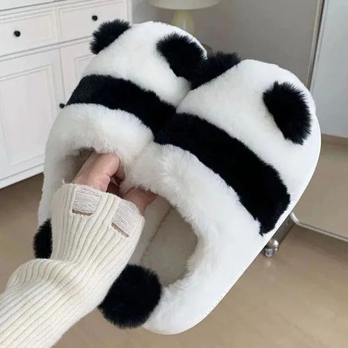 Pantoufles De Lapin Moelleuses Pour Femmes,Chaussures En Peluche Chaudes,Oreille De Lapin Mignonne,Plat,Intrieur,Maison,Fourrure,Femme,Hiver,2023