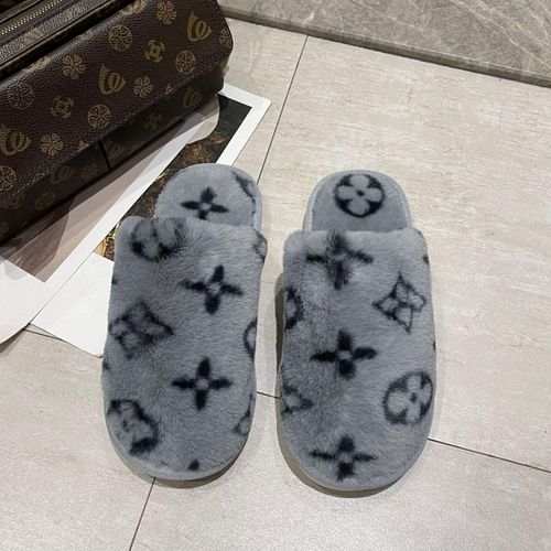 Pantoufles De Luxe En Coton  Semelle paisse Et Bout Ouvert Pour Femmes, Chaussures D'extrieur Plates Et Blanches, Tongs D'automne, 4