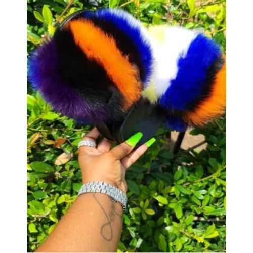 Pantoufles De Luxe En Fourrure Moelleuse Pour Femmes, Tongs D'intrieur Chaudes, En Peluche, Incroyables, Vente En Gros, Nouvelle Collection - 38