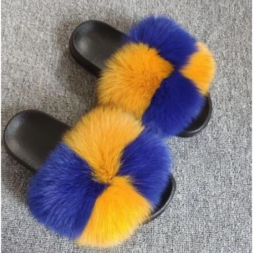 Pantoufles De Luxe En Fourrure Moelleuse Pour Femmes, Tongs D'intrieur Chaudes, En Peluche, Incroyables, Vente En Gros, Nouvelle Collection - 38