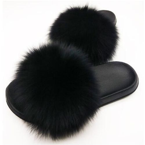 Pantoufles De Luxe En Fourrure Moelleuse Pour Femmes, Tongs D'intrieur Chaudes, En Peluche, Incroyables, Vente En Gros, Nouvelle Collection - 39