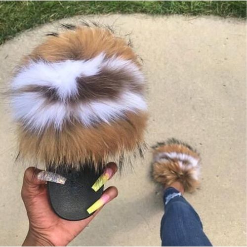 Pantoufles De Luxe En Fourrure Moelleuse Pour Femmes, Tongs D'intrieur Chaudes, En Peluche, Incroyables, Vente En Gros, Nouvelle Collection - 39
