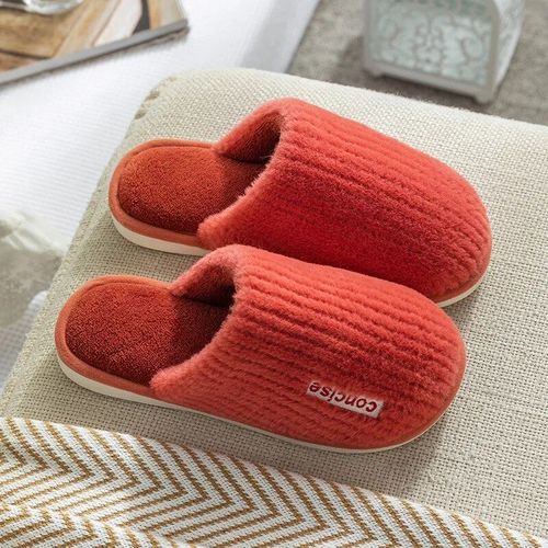 Pantoufles De Maison Chaudes En Fourrure Pour Hommes Et Femmes,Tongs En Peluche,Toboggans Plats,Parker Ferm,Couples,Automne,Hiver,2023