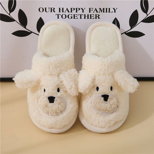 Pantoufles De Maison Chaudes Et Mignonnes Pour Hommes Et Femmes, Chaussures D'hiver, Nouvelle Mode Dcontracte, Teddy Dog, Dessin Anim, Fourrure De Cerf, Diapositives, 2021