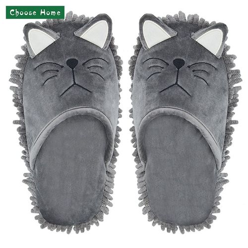 Pantoufles De Nettoyage De Sol En Microfibre, Pantoufles De Dessin Anim, Vadrouille Pour Hommes Et Femmes, Pantoufles De Dpoussirage De Maison, Pantoufles De Nettoyage De La Poussire De Sol - 37