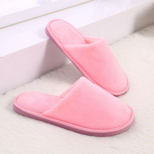 Pantoufles En Coton Avec Fourrure De Lapin, Chaussures De Maison, Chaudes Et paisses, Pour Femmes, Mignonnes Et Moelleuses, Livraison Directe, Automne Et Hiver