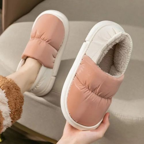 Pantoufles En Coton Femme Automne Et Hiver,De Conservation De La Chaleur De La Maison En Peluche,Et Des Chaussures  Talons Hauts  Semelle paisse,Il Convient Aux Hommes (Mtx2218)