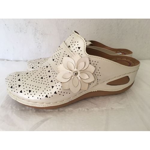Pantoufles En Cuir Pu Pour Femmes, Chaussures  Fleurs,  La Mode, Dcontractes,  Plateforme, Nouvelle Collection t 2020 - 39