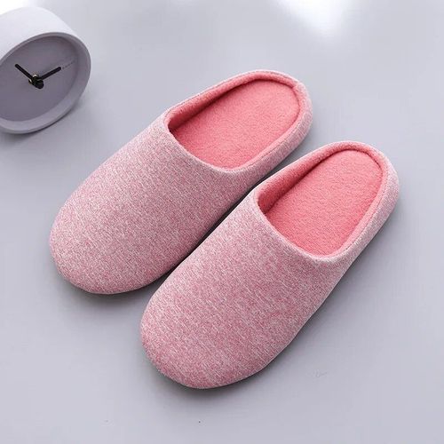 Pantoufles En Fourrure Douce Pour Femme,Chaudes Et Plates D'nik,En Coton,Pour Couples,Chaussures D'automne Et D'hiver,Pour Chambre  Coucher