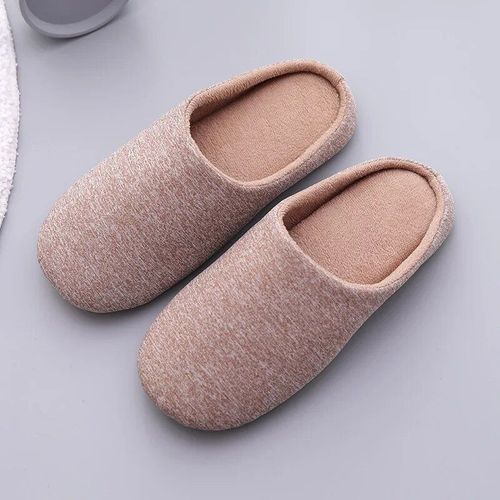 Pantoufles En Fourrure Douce Pour Femme,Chaudes Et Plates D'nik,En Coton,Pour Couples,Chaussures D'automne Et D'hiver,Pour Chambre  Coucher
