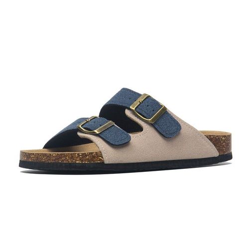 Pantoufles En Lige Pour Femmes, Chaussures De Plage Dcontractes, Double Boucle, Antidrapantes, Extrieur, Nubuck,  Enfiler, Nouvelle Collection t 2021 - 14