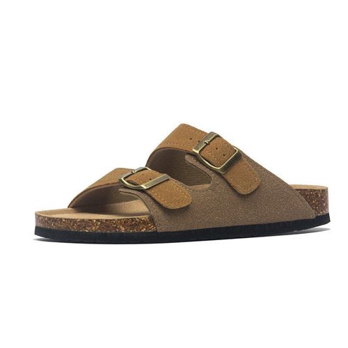 Pantoufles En Lige Pour Femmes, Chaussures De Plage Dcontractes, Double Boucle, Antidrapantes, Extrieur, Nubuck,  Enfiler, Nouvelle Collection t 2021 - 14