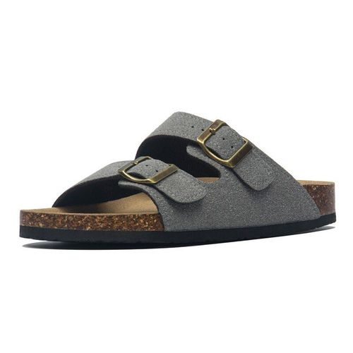 Pantoufles En Lige Pour Femmes, Chaussures De Plage Dcontractes, Double Boucle, Antidrapantes, Extrieur, Nubuck,  Enfiler, Nouvelle Collection t 2021 - 14