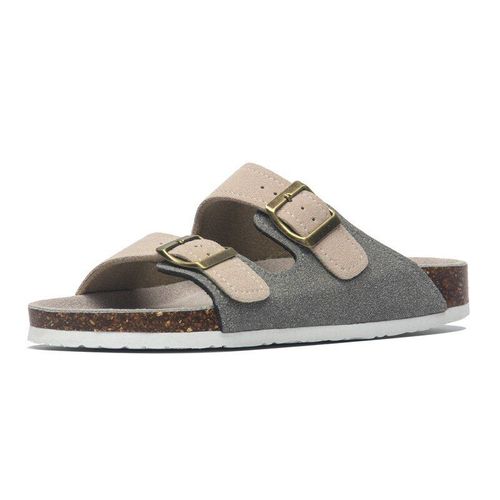 Pantoufles En Lige Pour Femmes, Chaussures De Plage Dcontractes, Double Boucle, Antidrapantes, Extrieur, Nubuck,  Enfiler, Nouvelle Collection t 2021 - 14