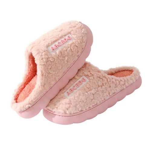 Pantoufles En Peluche Douce Pour Femmes,Chaussons En Coton,Toboggans Coordonnants Pour Le Sol,Intrieur,Chambre  Coucher,Chaud,Hiver,Documents,Abonns,Mode