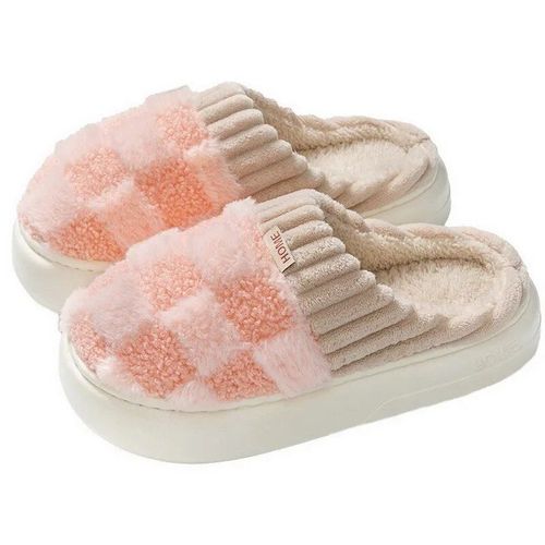 Pantoufles En Peluche Douce Pour Femmes,Chaussons En Coton,Toboggans Coordonnants Pour Le Sol,Intrieur,Chambre  Coucher,Chaud,Hiver,Documents,Abonns,Mode