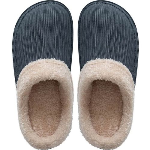 Pantoufles Eva En Daim Et Mousse  Mmoire De Forme Pour Femme, Sabots Chauds D'hiver, Pantoufles D'intrieur Et D'extrieur, Pour Amoureux Du Coton - 37