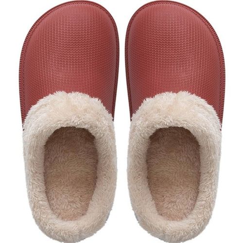 Pantoufles Eva En Daim Et Mousse  Mmoire De Forme Pour Femme, Sabots Chauds D'hiver, Pantoufles D'intrieur Et D'extrieur, Pour Amoureux Du Coton - 39