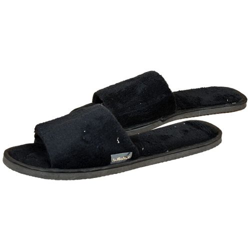 Pantoufles Femme Infinitif Chaussons Ballerines Mules Velours Noir