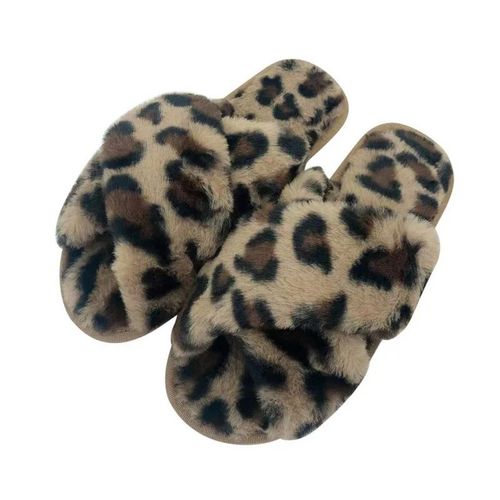 Pantoufles Fourres Croises Pour Femmes,Design,Chaussures D'intrieur Plates,Tongs Pour Dames,Hiver 2023