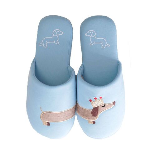 Pantoufles Licorne D'intrieur Pour Femmes, En Coton, Pour Chambre  Coucher, Chien Teckel - 38