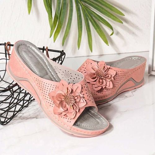 Pantoufles Orthopdiques En Cuir Souple Pour Femmes, Nouvelle Collection De Chaussures  La Mode, Support D'arc, 2021 - 39