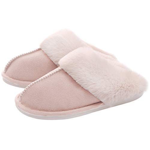 Pantoufles Plates En Peluche Pour Femmes, Lgres, Douces, Confortables, Chaussures D'hiver En Coton, Pantoufles D'intrieur