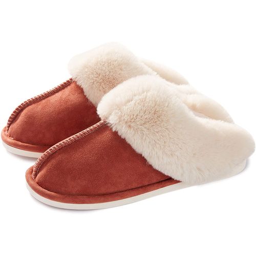 Pantoufles Plates En Peluche Pour Femmes, Lgres, Douces, Confortables, Chaussures D'hiver En Coton, Pantoufles D'intrieur