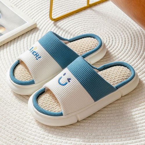 Pantoufles Respirantes En Coton Mlang Pour Femmes Et Hommes, Pantoufles D'intrieur  Semelle Souple, Design De Dessin Anim, Amoureux Des Chaussures De Sol Pour La Maison, Amoureux Des Diapositives De Mode - 35 1/2