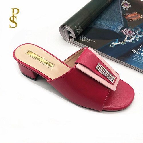 Pantoufles Vamp Colores De Style Africain Pour Femmes, Chaussures Mama  Talons Bas, Pour Ftes Dcontractes Et Travail - 43