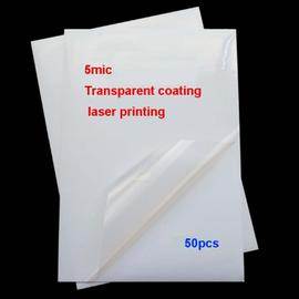 Papier A4 auto-adhésif Transparent pour imprimante laser