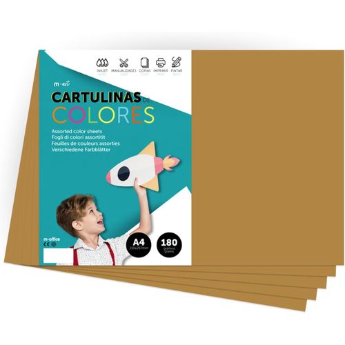 Papier Cartonn Color A4 Couleurs Intenses,Feuilles Colores 180gr Pour Artisanat,Imprimez Vos Documents Et Dessins Cratifs,Feuilles Colores A4 (50 Feuilles,Marron Clair)