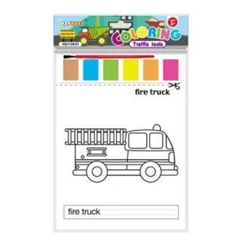 Papier D'interconnexion Montessori Avec Jouets De Peinture Pour Enfants, Nettoyage De Coloration Portable, Jouet ducatif De Peinture  La Gouache, 8 Pages Par Ensemble-Underwater World-Traffic