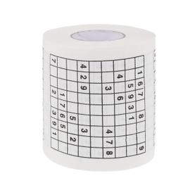 Papier de soie imprimé Sudoku créatif, rouleau de papier toilette