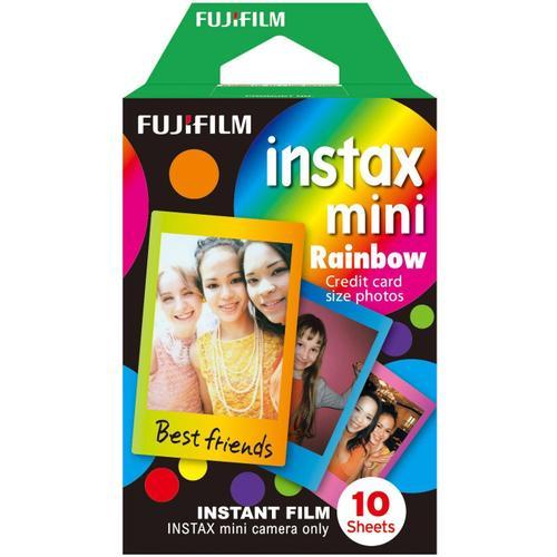 Papier photo instantan Fujifilm Instax Mini Rainbow (x10)