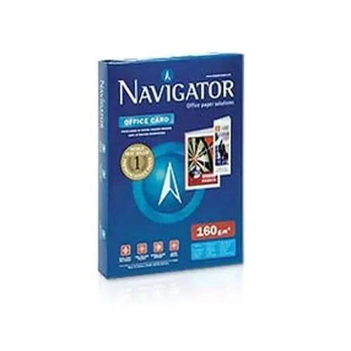 Navigator Office Card - Blanc - A4 (210 X 297 Mm) - 160 G/M - 250 Feuille(S) Papier Uni (Pack De 5)