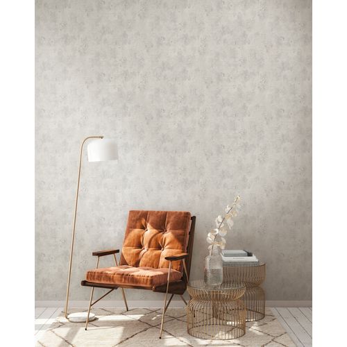 Papier Peint Aspect Crpi Profhome 388233-Gu Papier Peint Intiss Gaufr  Chaud Textur  L'aspect Bton Mat Gris Gris-Clair 5,33 M2