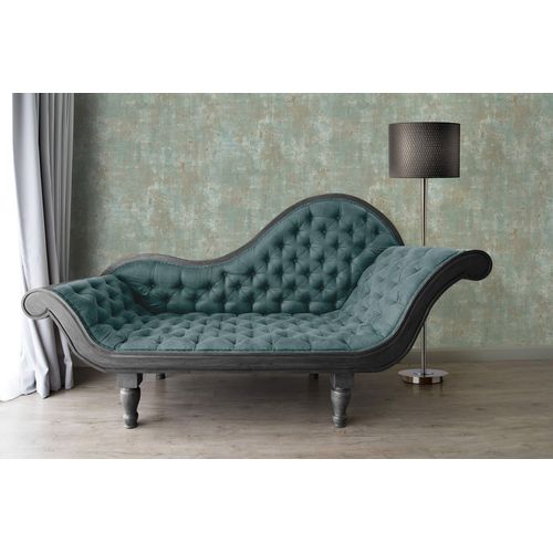 Papier Peint Aspect Crpi Profhome 396704-Gu Papier Peint Intiss Gaufr  Chaud Textur Avec Une Texture Tangible Et Des Accents Mtalliques Vert Bleu Or 5,33 M2
