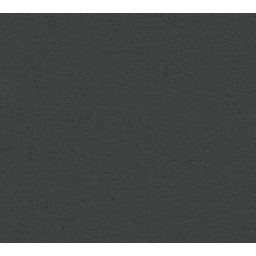Papier Peint Vinyle Grain Sur Intiss Effet Mat Uni Antigua As Creation L.1005 X L. 53 Cm Noir