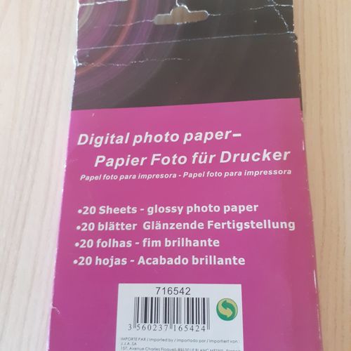 papier photo pour impression jet d'encre pour imprimante