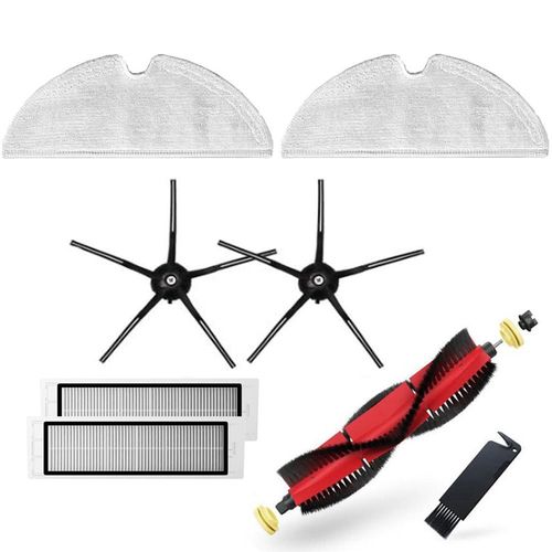 Paquet Black 3 - accessoires d'origine pour S5 Max, pour S6 S50 S6 MaxV S4 E4, brosse principale dtachable, balai de nettoyage et pices de filtre HEPA lavables
