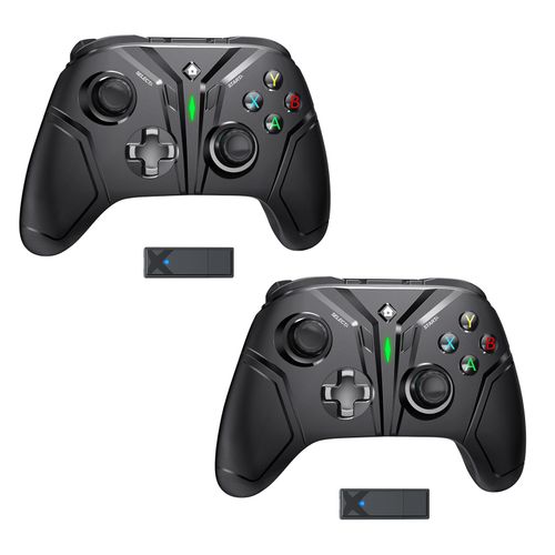 Paquet De 2 - Manette De Jeu Sans Fil 2.4 Ghz Pour Nintendo Switch Pro, Compatible Avec Windows 7/8/10/Ios/Android