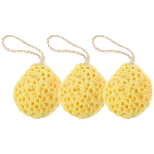 Paquet De 3 ponges De Bain, ponge Douce ponge De Douche Pour Le Corps En Luffa, purateur Corporel En Fibre Pour Hommes, Femmes, Enfants, Corps Apaisant, Exfoliant, Nettoyage, Fin, Riche L