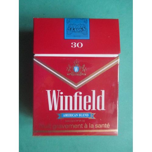 Paquet de cigarettes VIDE Winfield 30 Rouge. Rakuten